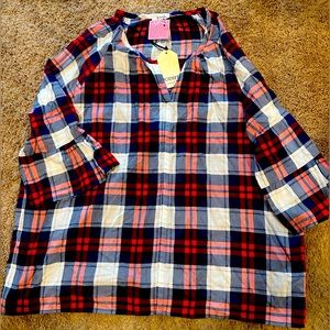 Patriotic plaid tunic
